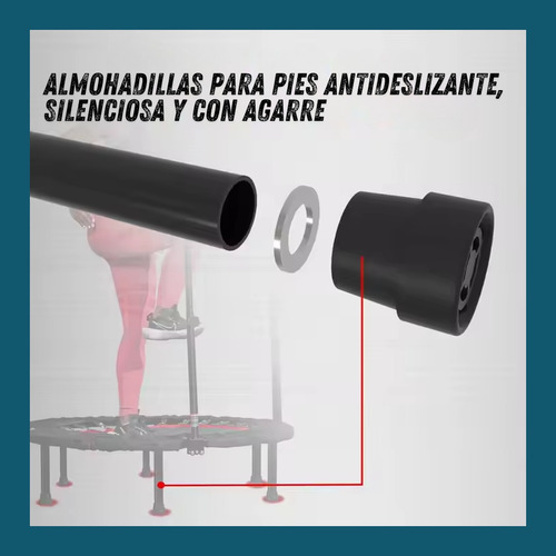Mini Tramp Deportivo Cama Elastica Plegable C/cubre Resortes