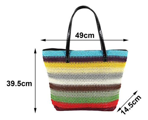 Bolso De Mano De Playa Bolso De Hombro Grande De Moda Para