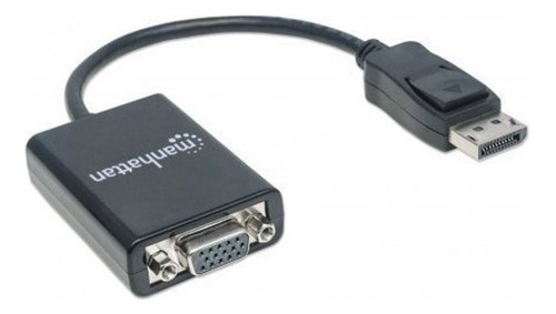 Adaptador Displayport M A Vga H / 15cm - Negro - Manhattan