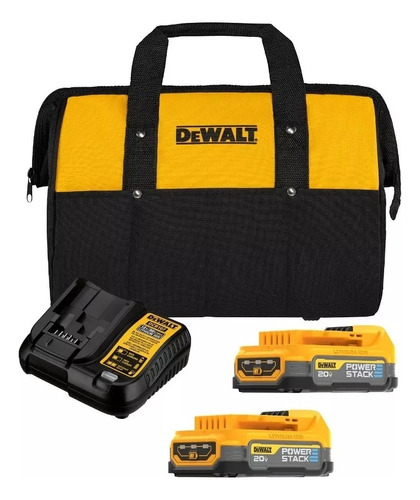 Cargador + 2 Baterias 1.7ah 20v Dewalt Dcbp034e2 + Bolso