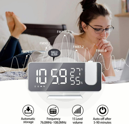 Despertador Digital Proyector Mesa