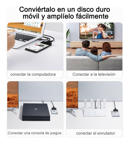 X Cable Adaptador Usb 3.0 A Sata 2.5 Para Discos Duros