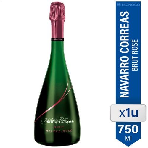 Champagne Navarro Correas Brut Malbec Rose Champaña