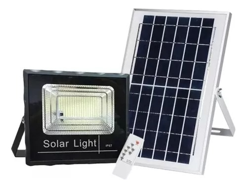 Foco Solar 400w Panel Solar Y Control Remoto Exterior
