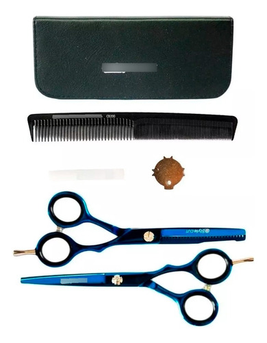 Style.cut Kit Tijeras Cobalto Corte 5.5 Pulir 5.5 Peine 6c