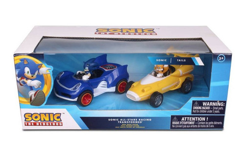 Mini Autos Sonic Pack X2 Carros De Sonic Y Tails
