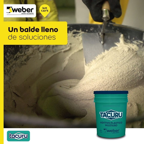 Imagen 4 de 4 de Tacuru Weber Aditivo Vinílico Multiuso 1l