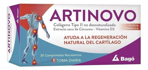 Colageno Artinovo Regeneracion Natural Del Cartilago 30u Msm