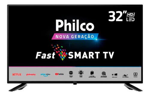 Imagem 1 de 5 de Smart Tv Philco 32'' Fast Smart Ptv32n5se10h D-led Bivolt