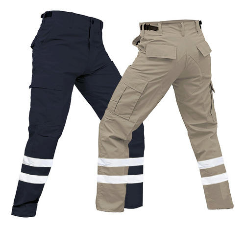Pantalon Paramedico Con Reflejante Antirasgaduras Repelente