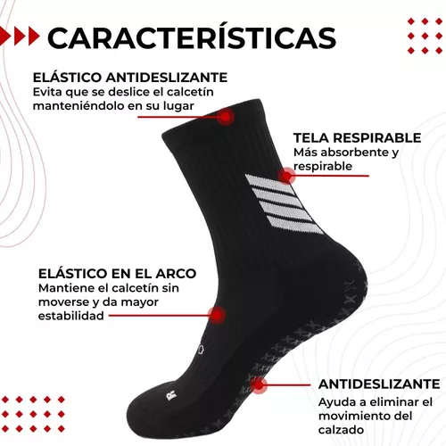 Medias Calcetas Futbol Deportivas Antideslizante x3 Fitnics