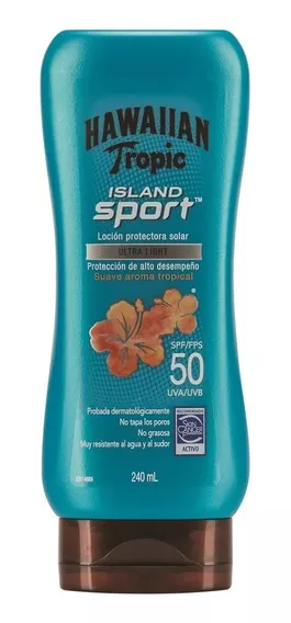 Protector Solar Hawaiian Tropic Sport Fps 50 240ml Ligera