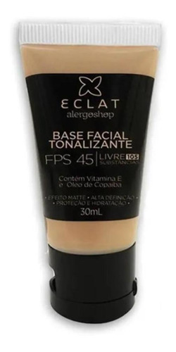 Base de maquiagem em creme Alergoshop Eclat Base Tonalizante  -  30mL 30g