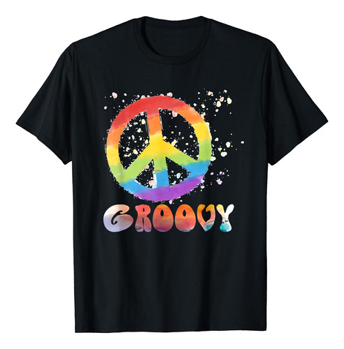 Peace Camiseta Retro Groovy 60s 70s Estilo Hippie Regalos