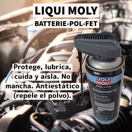 Imagen 6 de 10 de Silicona En Spray Pro Line Silicon Spray Liqui Moly 7389