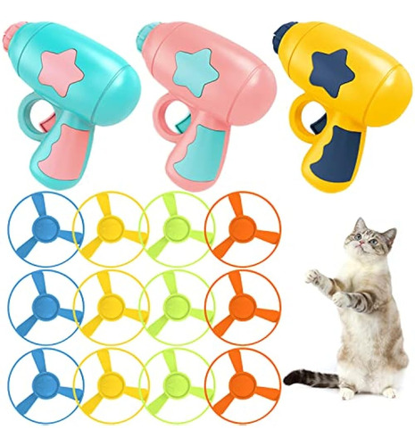 15 Piezas Cat Fetch Toy Con Colorido Juego De Hélices Volado