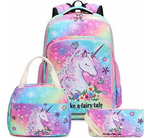 Girls Backpack Kids Elementary Bookbag Girly School 58h2j