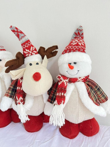 Imagen 4 de 4 de Pack 3 Monos Patas Largas Navideño 60cm