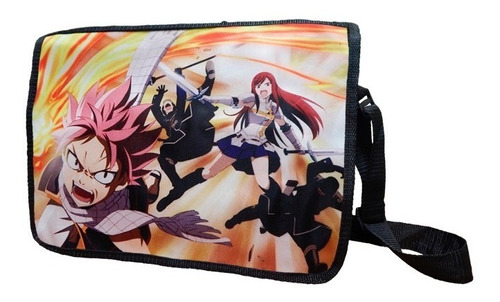 Fairy Tail Mochila Portafolio Natsu Erza