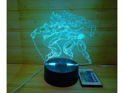 Lampara Led 3d - Goku Vs Jiren