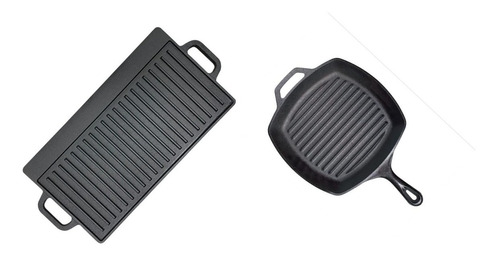 Set Sarten Grill + Plancha Reversible Grill Loderaggio