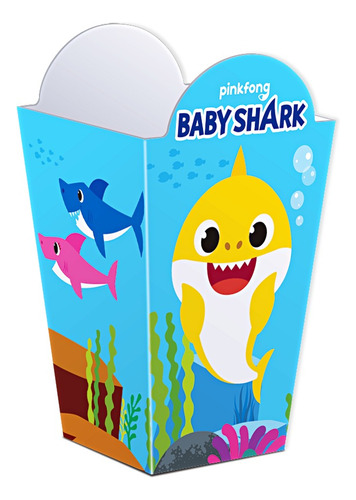 Cajas Cajitas Palomeras Baby Shark 6p Artículo Fiesta Bsk0h1
