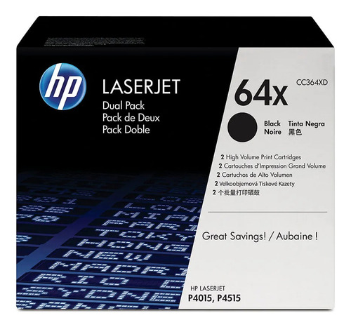 Toner Hp Negro Laserjet Original (cc364xd) Dual