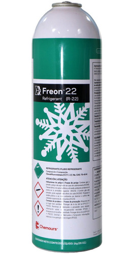 Lata Freon R 22 Dupont Descartable 1 Kilo - Villa Crespo