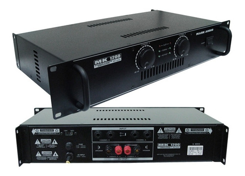 Amplificador Mark Audio By Attack  Mk 1200 Potência Mk1200