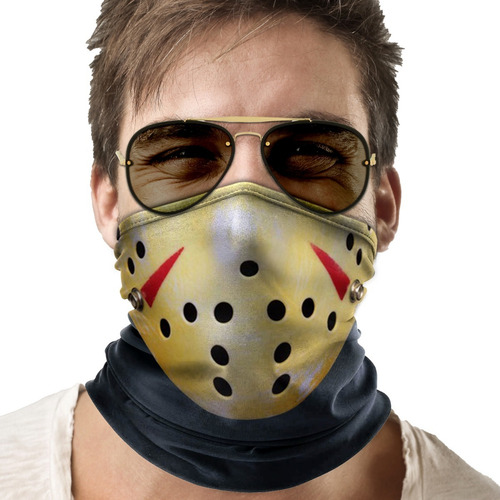 Bandana Balaclava Jason Sexta Feira 13 Ciclismo Metal 01