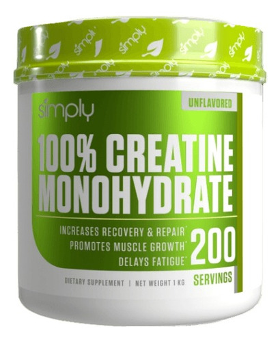 100% Creatine Monohydrate 1 Kg Simply 