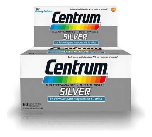 Suplemento Vitaminico Centrum Silver X 60 Comp Sabor Neutro Neutro