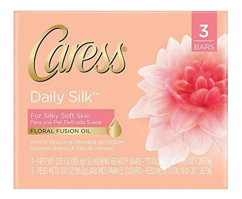Caress Daily Silk Bar Soap (3 Barras)