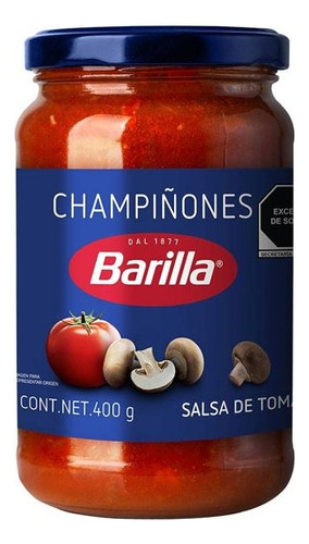 Salsa De Tomate Barilla Con Champiñones 400 G