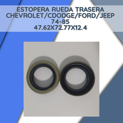 Estopera Rueda Trasera Chevrolet/dodge/ford/jeep 74-85 Dana4