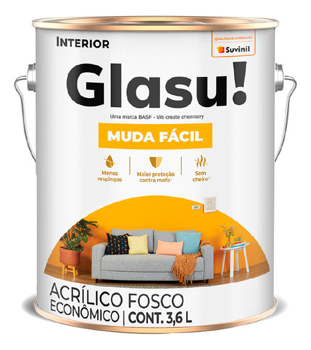 Pintura Acrílica Interior De Alto Rendimiento - 3,6 Lts