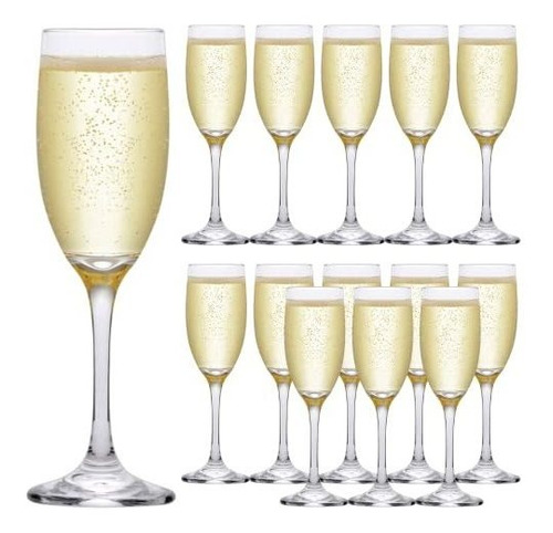 Set 14 Copas De Champagne Cristal 5 Oz, Elegantes