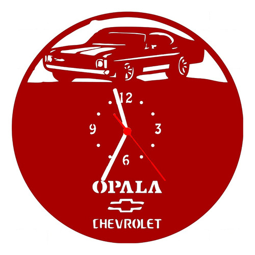 Relógio De Madeira Mdf Parede | Opala Carro V