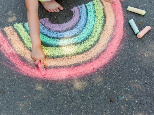 Set 20 Tiza Tizas Grande Jumbo Colores Sidewalk Chalk