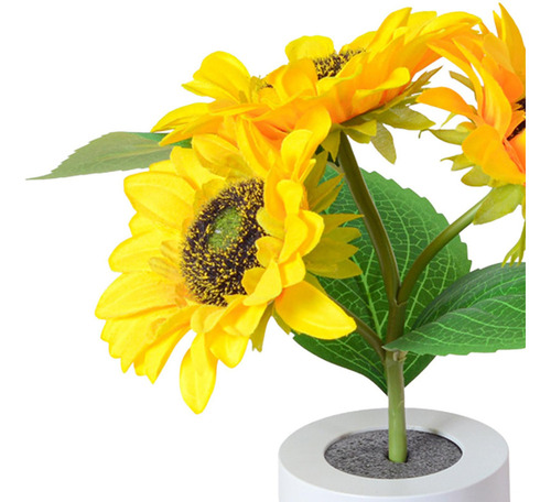 Girasol Luz De Noche Lámpara De Noche Mesita De Noche