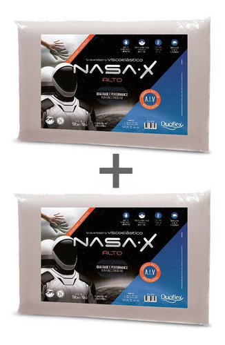 Imagen 1 de 5 de Set 2 Almohadas - Almohada Espuma Viscoelastico Nasa X