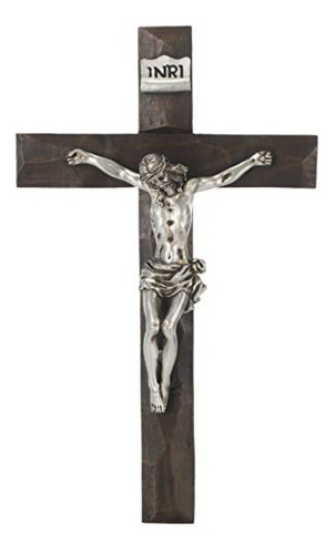 Cruces Y Crucifijos De Pared Crucifijo Romano De Plata, 7.5 