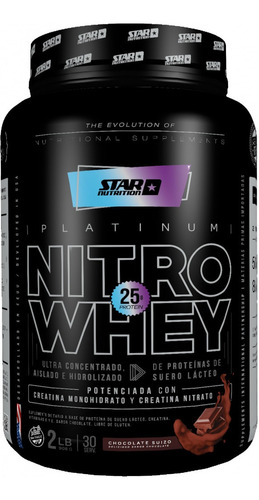 Nitro Whey Proteina Star Nutrition Chocolate X2lb