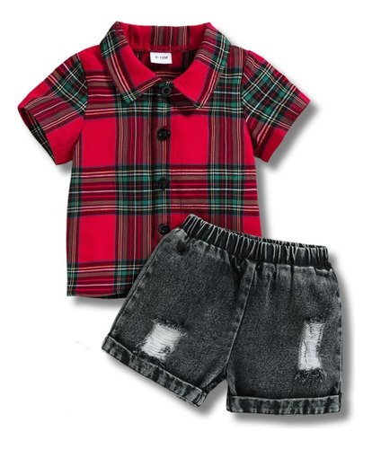 Conjunto De Short + Camisa Para Bebé