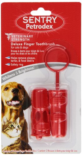 Petrodex Deluxe Finger Cepill Para Perros Y Gatos, 2 Ydweb