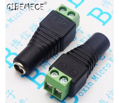 Conector Jack Adaptador Cctv Y Led, Hembra Y Macho 5 Pares