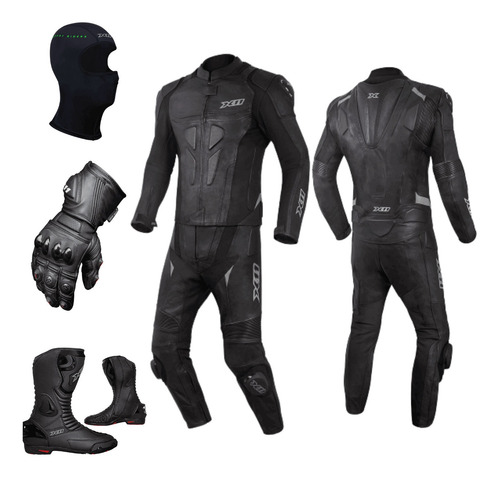 Macacão X11 Speed 2 + Bota X11+ Luva X11 + Balaclava X11