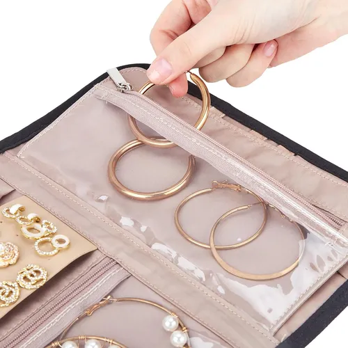 Joyero De Viaje: Pendientes, Collares, Anillos, Cinturones