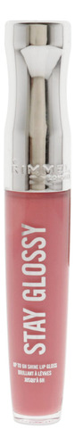 Brillo De Labios Rimmel Stay Glossy Claridges Ruby, Paquete