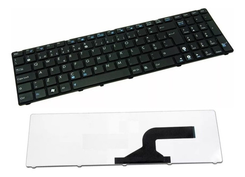 Teclado Para Notebook Asus A54c K54c X54c K53e X64 Br Com Ç Cor Preto